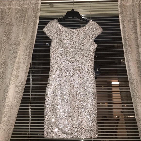 Adrianna Papell Dresses & Skirts - 🥂Adrianna Papell Silver Dress